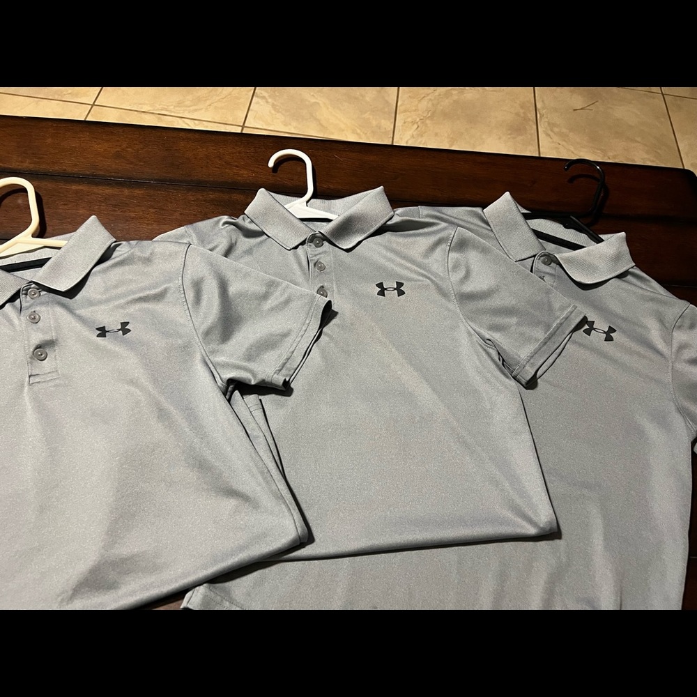 Under Armour Boys Performance Material Polo Shirt